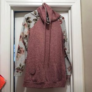 Rose and blush sweater